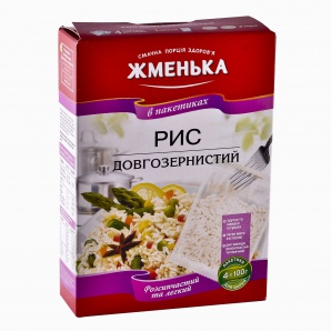 Крупа Жменька 4*100г Рис довгозернистий
