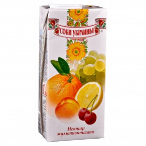 Нектар Соки України 1л Мультивітамін