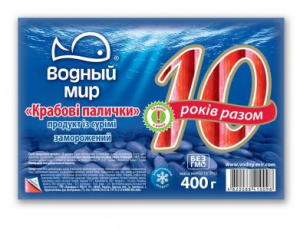 Палички крабові Водний Світ 400г заморож