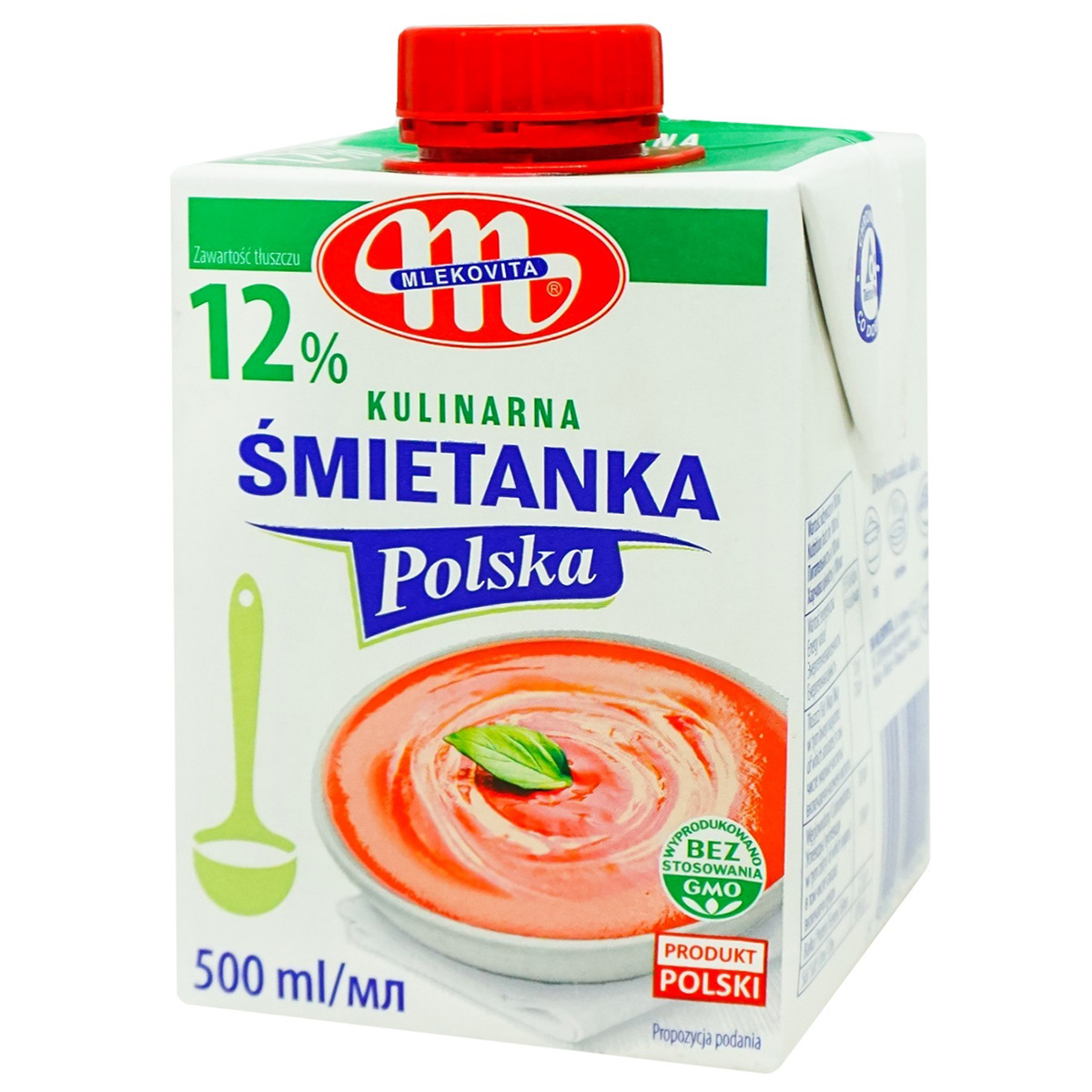 Вершки Mlekovita 12% 500мл
