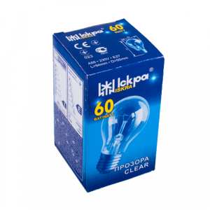 Лампочка Іскра Б 230-60 Е27 А50