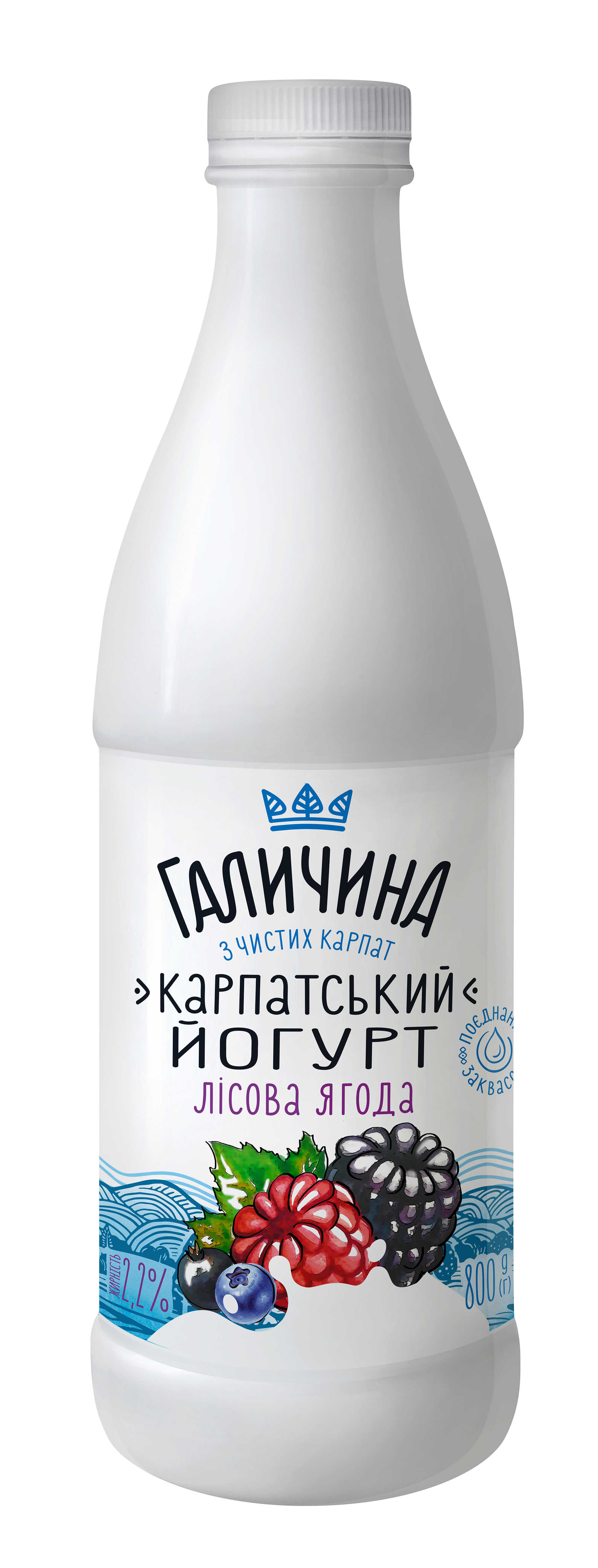 Йогурт Галичина 2,2%800г КарпатЛісЯгПет