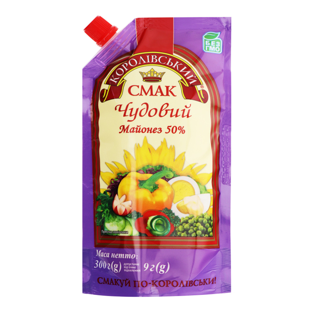 Майонез КоролівСмак 50% 300г Чудовий д/п