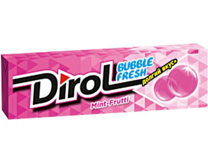 Жув гумка Dirol 14г Бабл фреш фрук мят