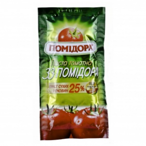 Томат паста Помідора 25% 70г 33 помідора