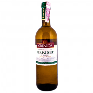 Вино Ореанда 0,75л Шардоне б/сух 9,5-14%