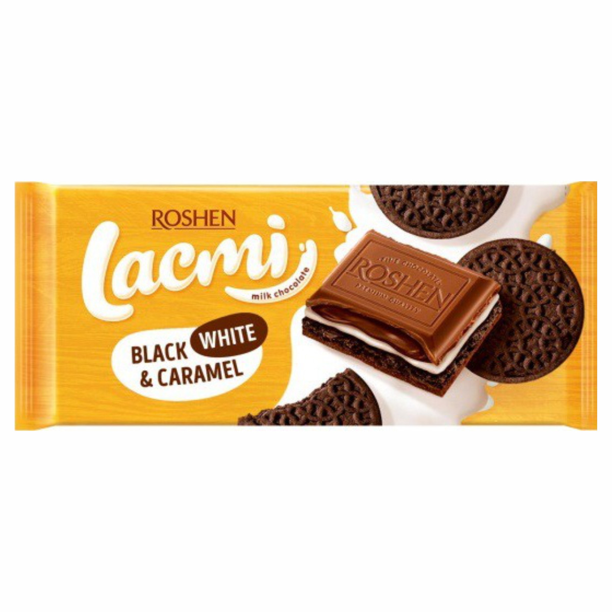 Шоколад ROSHEN 100г Lacmi Black Whit Car