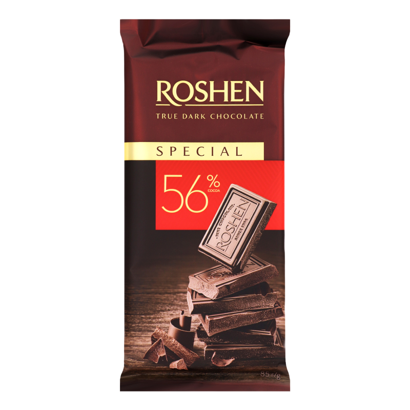 Шоколад ROSHEN 85г Чорний 56% Special