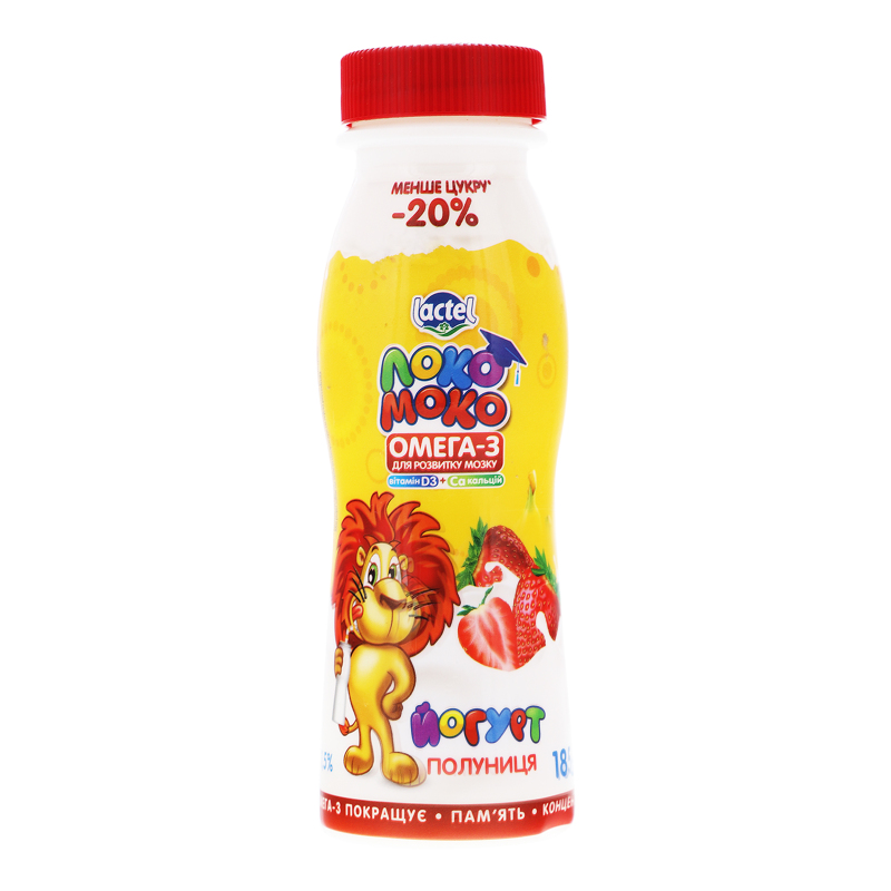 Йогурт Локо Моко 1,5% 185г Полуниця пл
