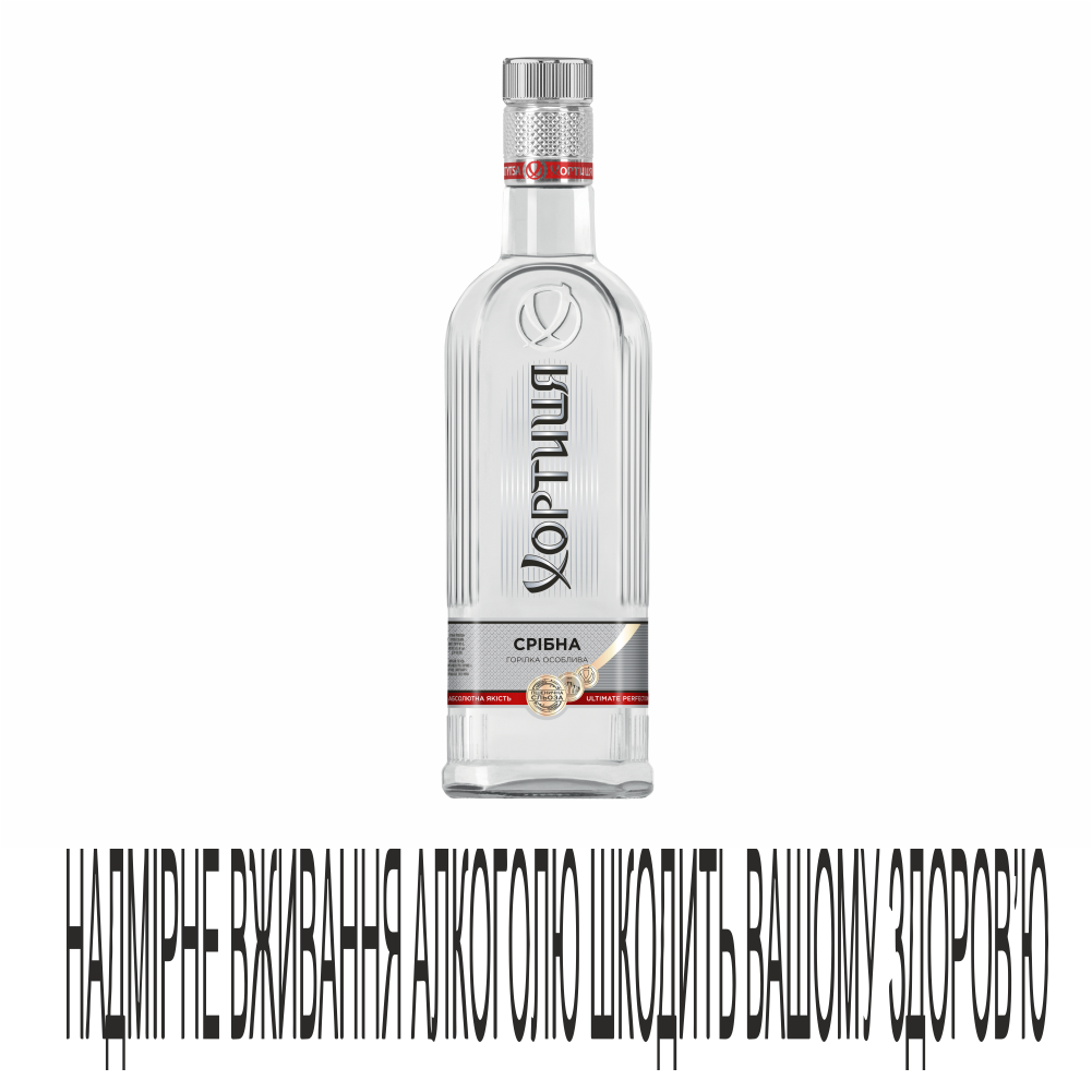 Горілка Хортиця 0,5л Срібна Прохол 40%
