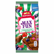 Шоколад Корона 150г Макс Фан Мол Ягоди
