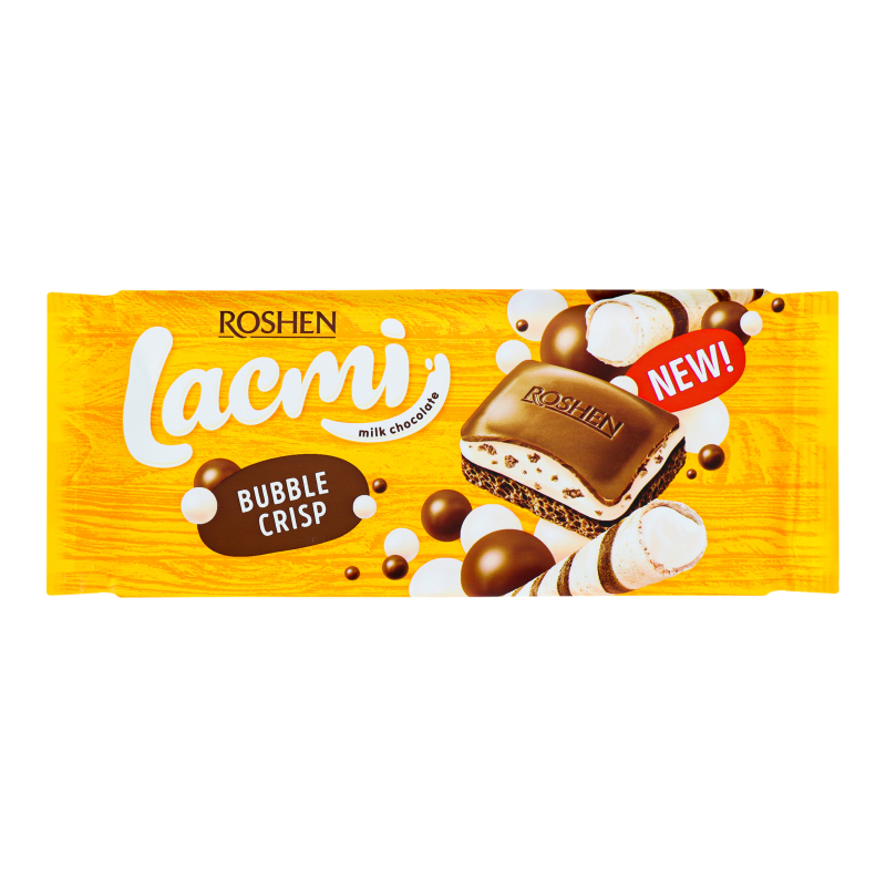 Шоколад ROSHEN 85г Lacmi bubble crisp