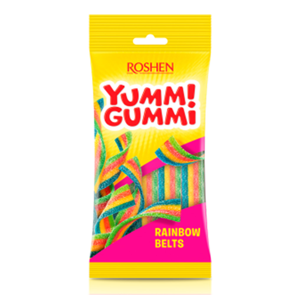 Цукерки ROSHEN 70г YummiGummi Sour Belts