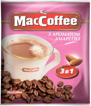 Напій кавовий MacCoffee 3в1 18г Амарето