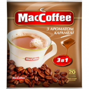Напій кавовий MacCoffee 3в1 18г Карамель