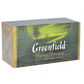 Чай Greenfield зел 25шт*2г Флайнг Драгон